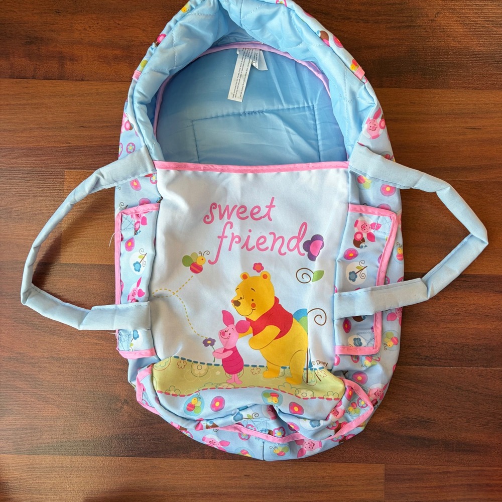 Hauck Winnie the Pooh Sweet Friend Baby Doll Cradle Carrier‎ Blue Pink
